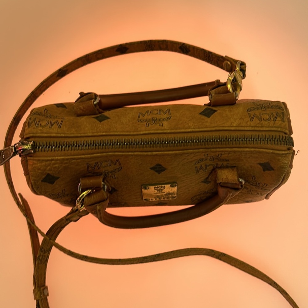 MCM Visetos Crossbody Barrel Bag - Picture 3 of 16